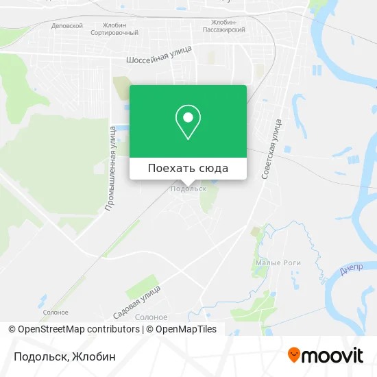 Карта Подольск