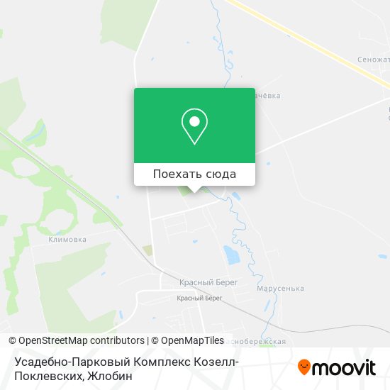 Карта Усадебно-Парковый Комплекс Козелл-Поклевских