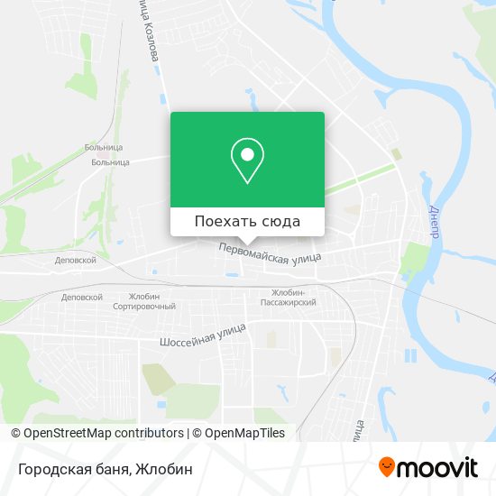 Карта Городская баня