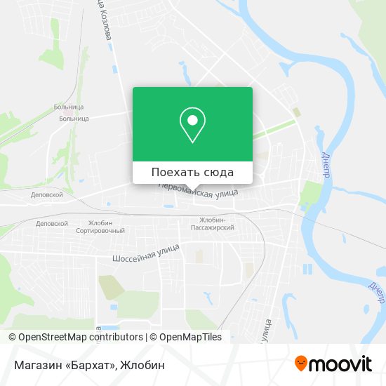 Карта Магазин «Бархат»