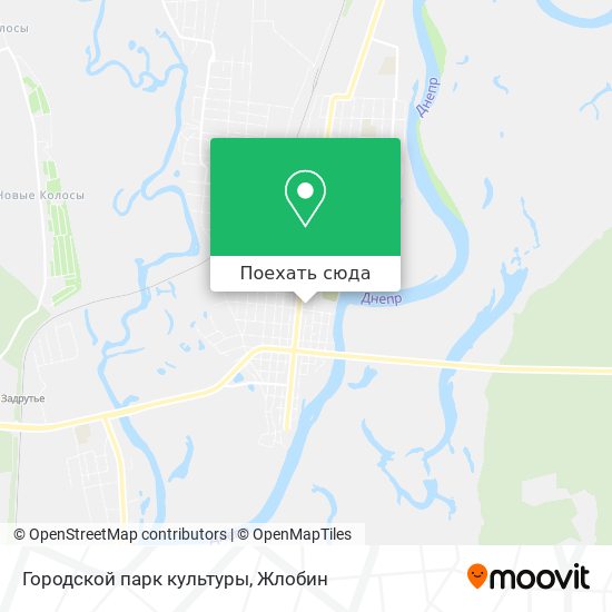 Карта Городской парк культуры