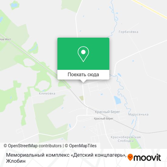 Карта Мемориальный комплекс «Детский концлагерь»