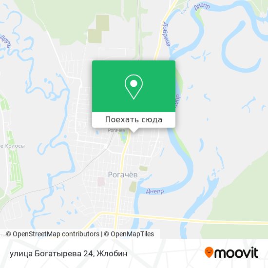 Карта улица Богатырева 24