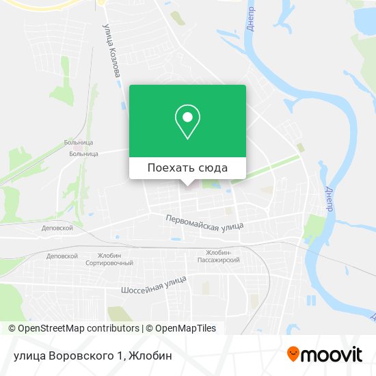 Карта улица Воровского 1