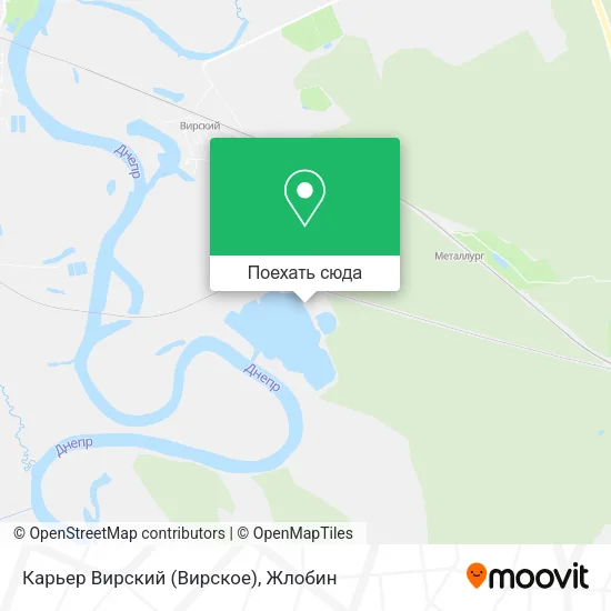 Карта Карьер Вирский (Вирское)