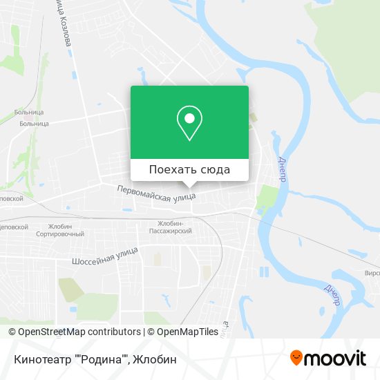 Карта Кинотеатр ""Родина""
