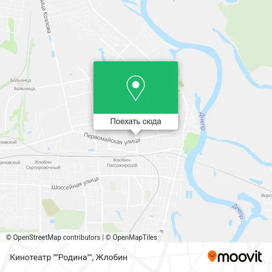 Карта Кинотеатр ""Родина""