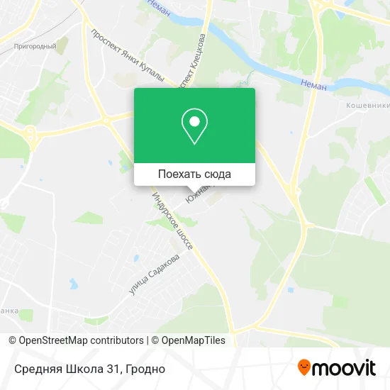 Карта Средняя Школа 31