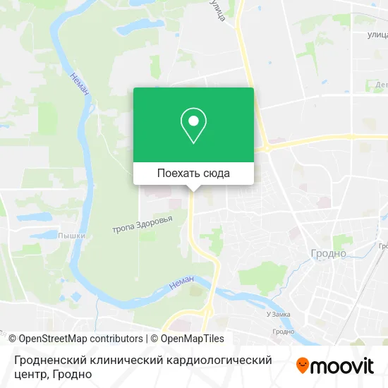 Карта Гродненский клинический кардиологический центр