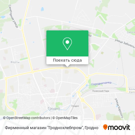 Карта Фирменный магазин "Гроднохлебпром"
