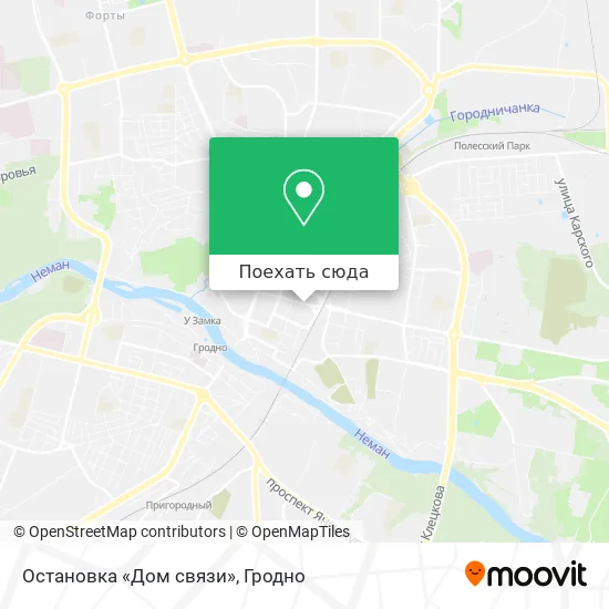 Карта Остановка «Дом связи»