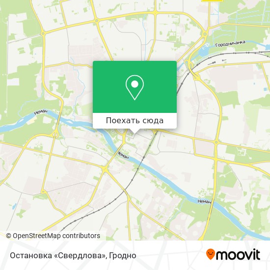 Карта Остановка «Свердлова»