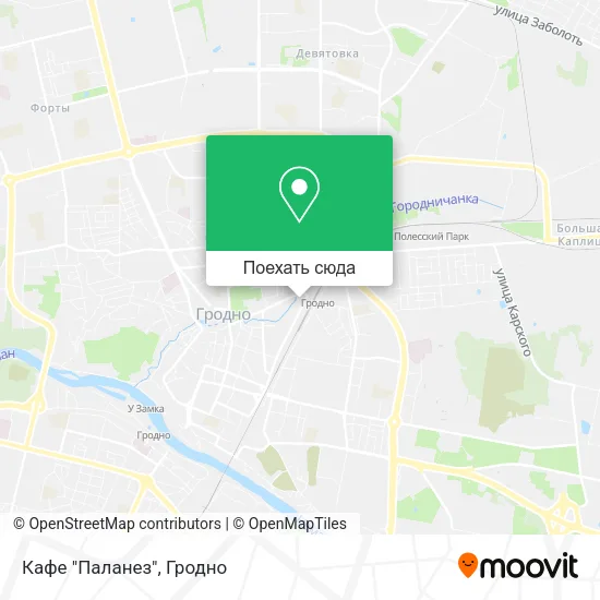 Карта Кафе "Паланез"