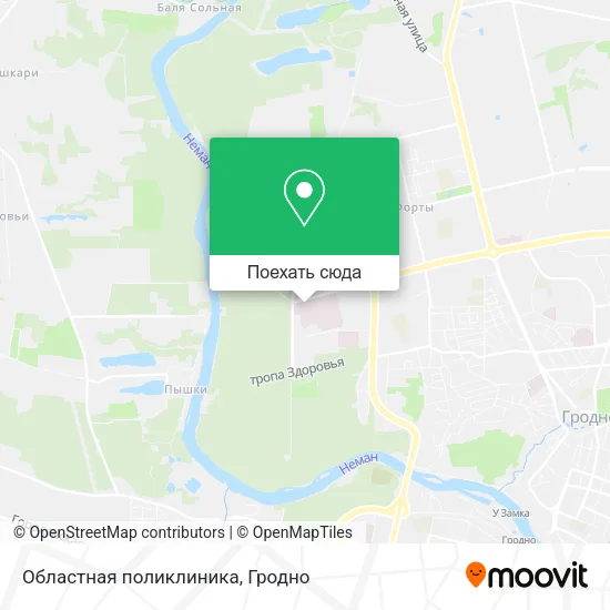 Карта Областная поликлиника