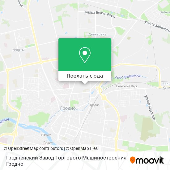 Карта Гродненский Завод Торгового Машиностроения