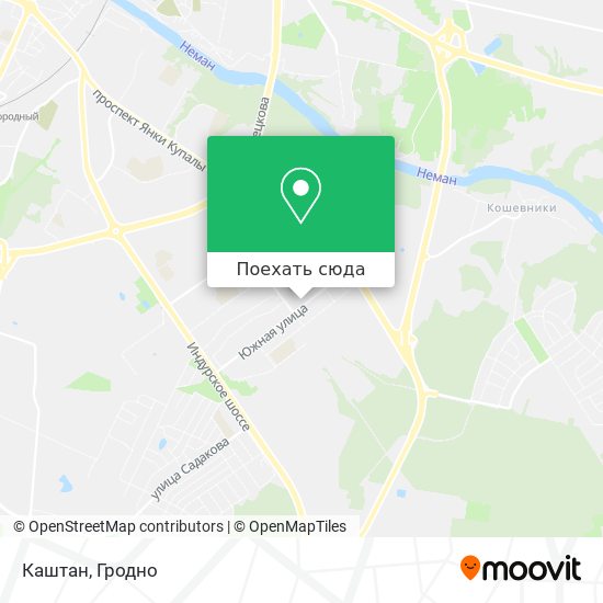 Карта Каштан