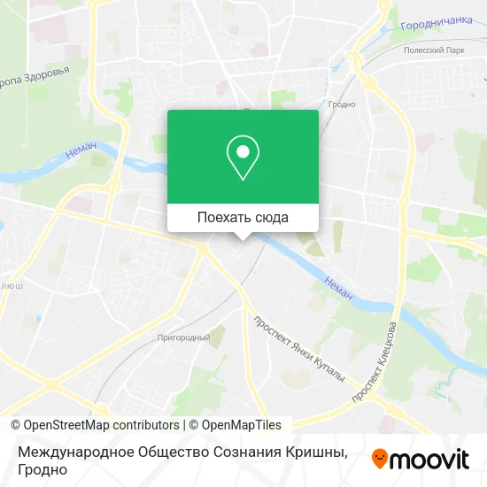 Карта Международное Общество Сознания Кришны