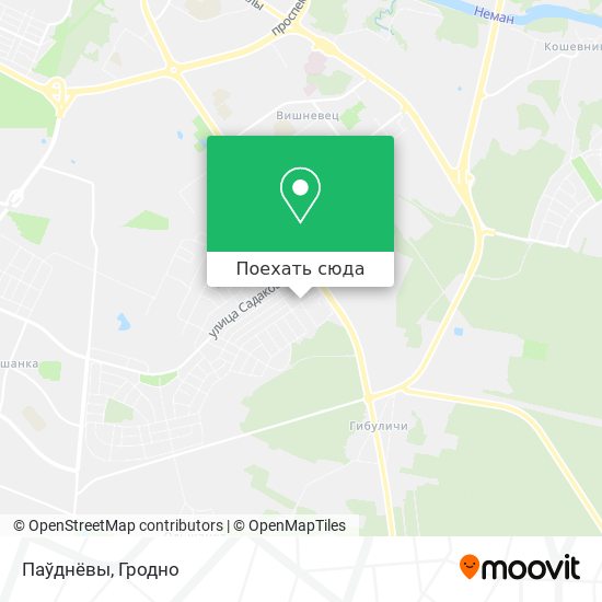Карта Паўднёвы