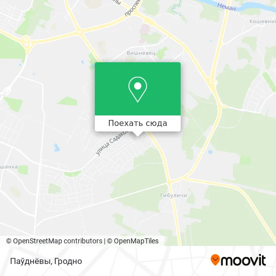 Карта Паўднёвы