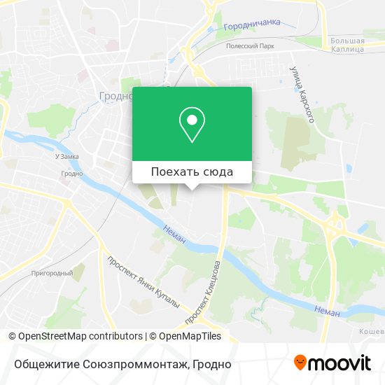 Карта Общежитие Союзпроммонтаж