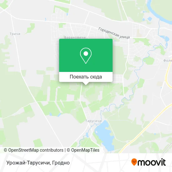 Карта Урожай-Тарусичи