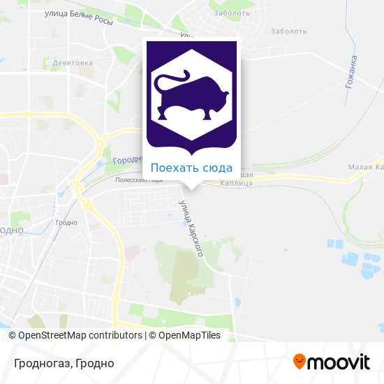 Карта Гродногаз