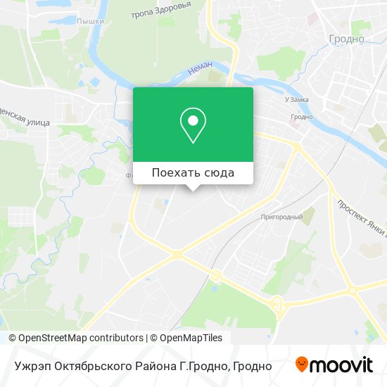 Карта Ужрэп Октябрьского Района Г.Гродно
