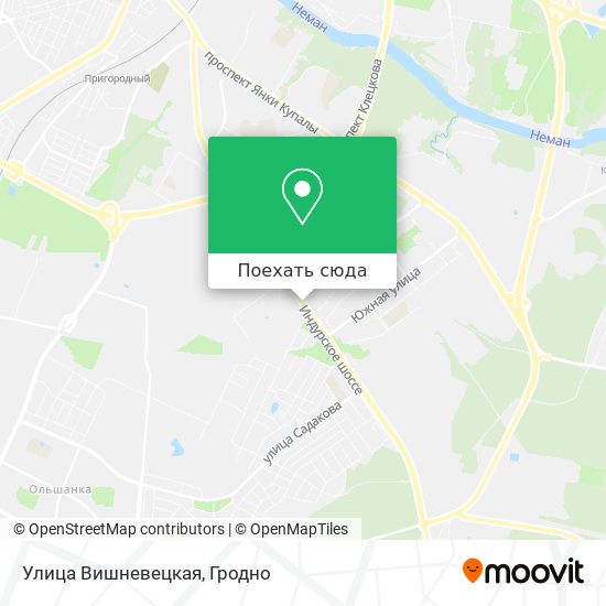 Карта Улица Вишневецкая