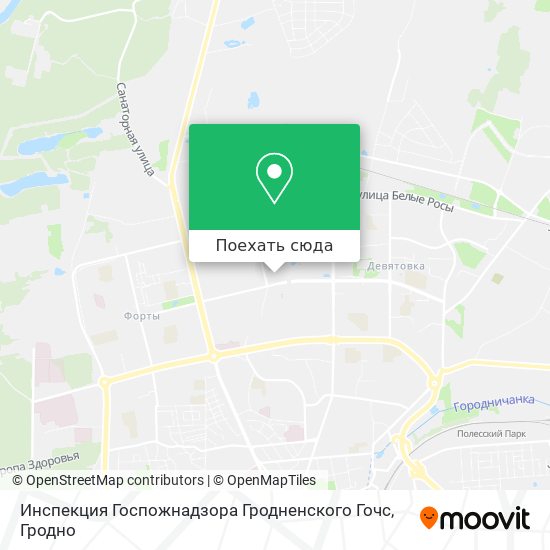 Карта Инспекция Госпожнадзора Гродненского Гочс