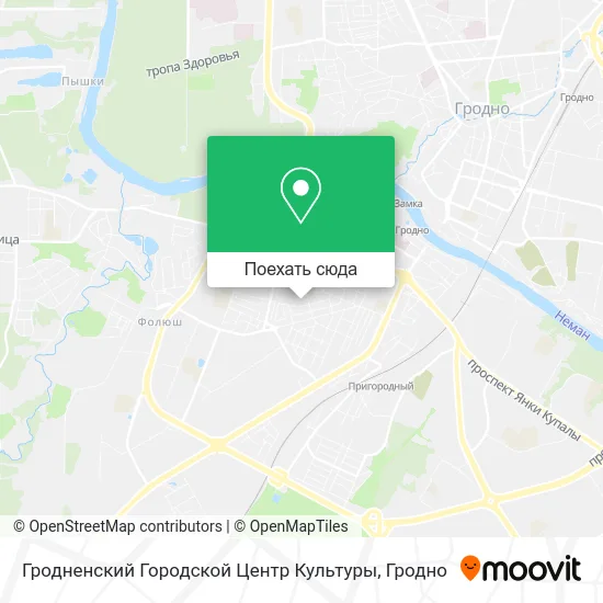 Карта Гродненский Городской Центр Культуры