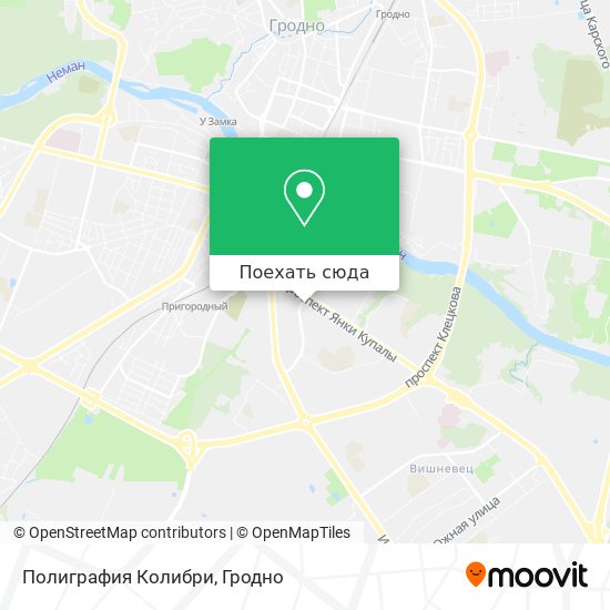 Карта Полиграфия Колибри