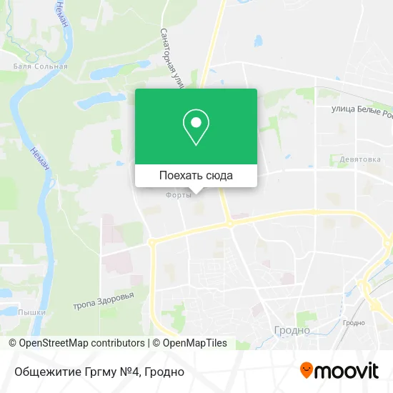Карта Общежитие Гргму №4