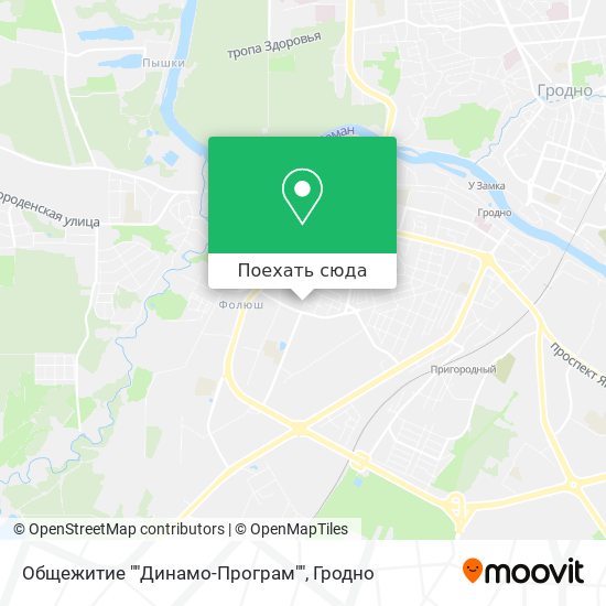 Карта Общежитие ""Динамо-Програм""