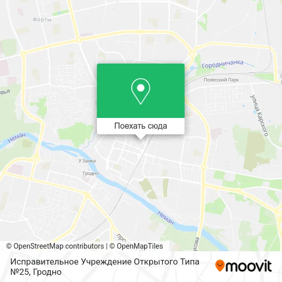 Карта Исправительное Учреждение Открытого Типа №25