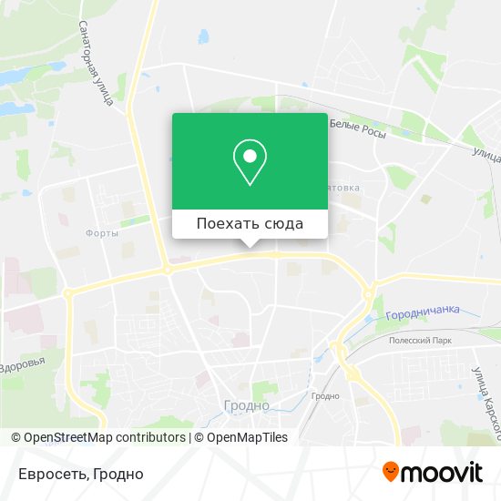Карта Евросеть