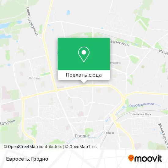 Карта Евросеть
