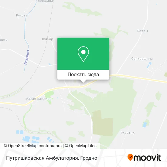 Карта Путришковская Амбулатория