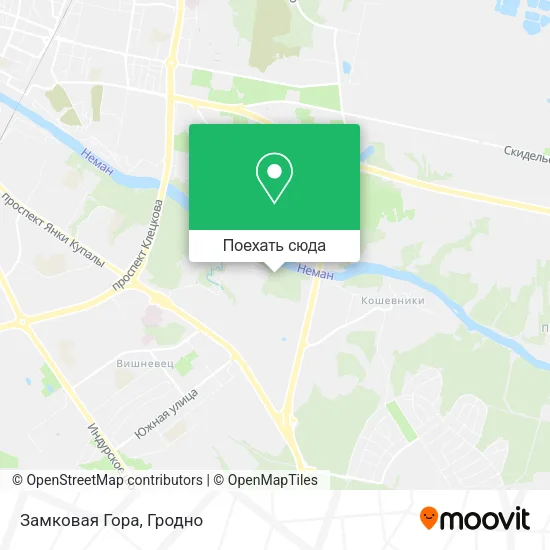 Карта Замковая Гора