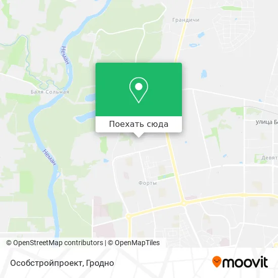 Карта Особстройпроект