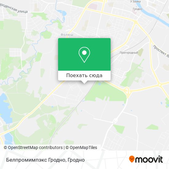 Карта Белпромимпэкс Гродно