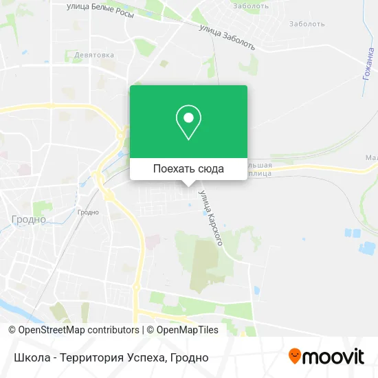 Карта Школа - Территория Успеха