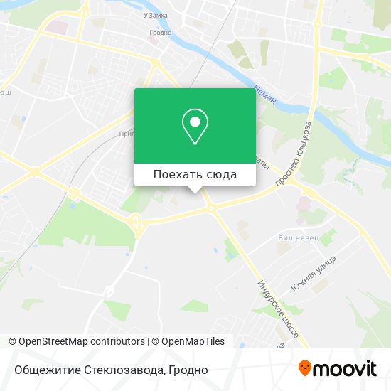 Карта Общежитие Стеклозавода