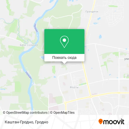 Карта Каштан-Гродно