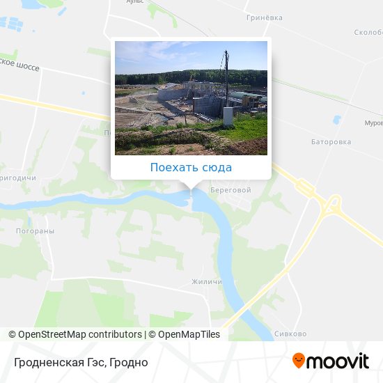 Карта Гродненская Гэс