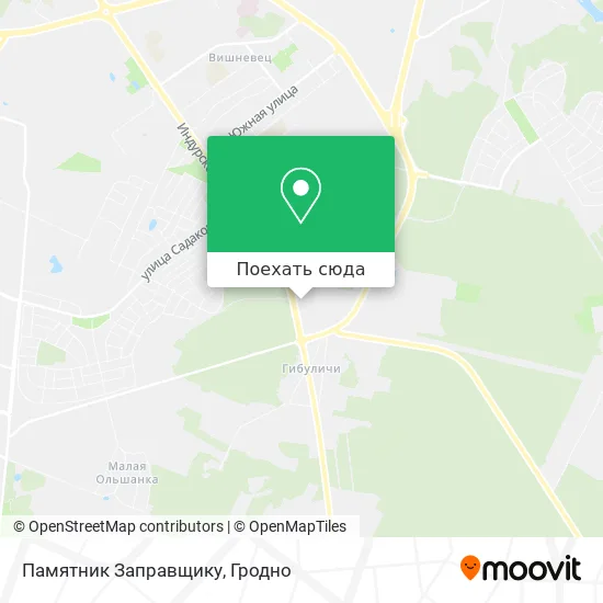 Карта Памятник Заправщику