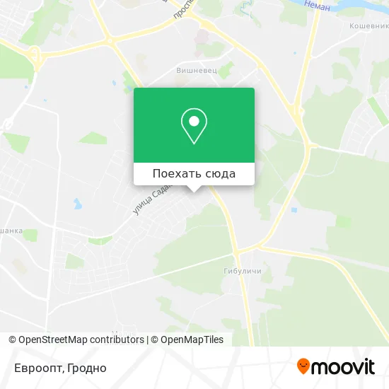 Карта Евроопт