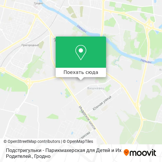 Карта Подстригульки - Парикмахерская для Детей и Их Родителей.