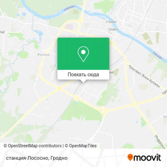 Карта станция-Лососно