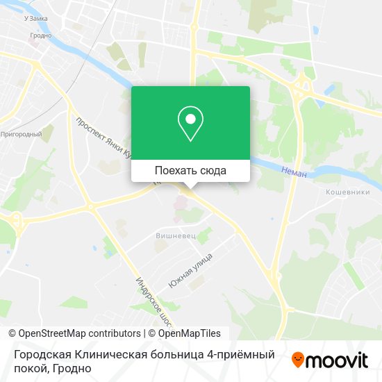 Карта Городская Клиническая больница 4-приёмный покой
