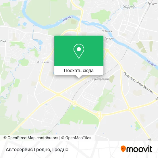 Карта Автосервис Гродно